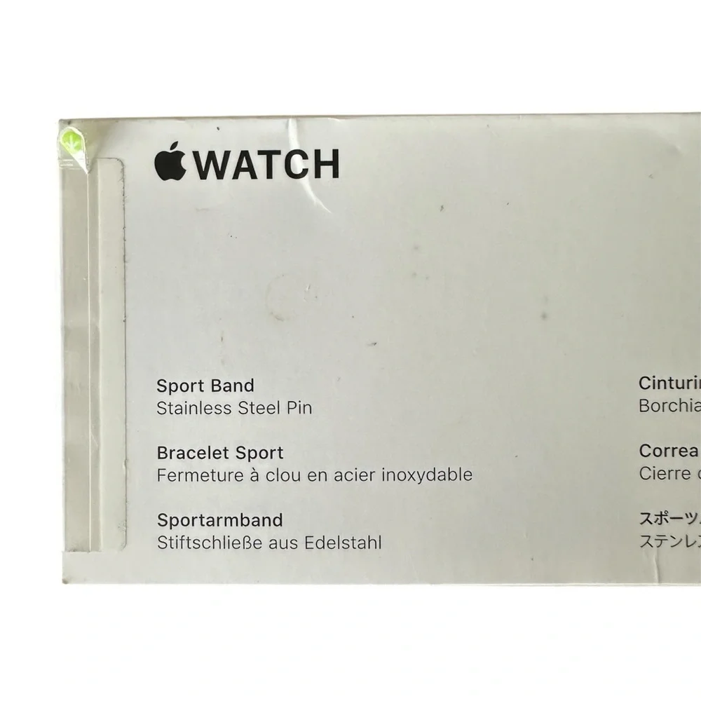NWT Genuine Apple OEM Ginger Sport Band Watch Band Stainless Steel Pin 44MM